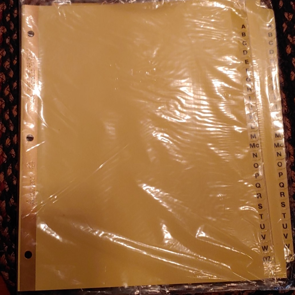 2Packs Binder dividers letters